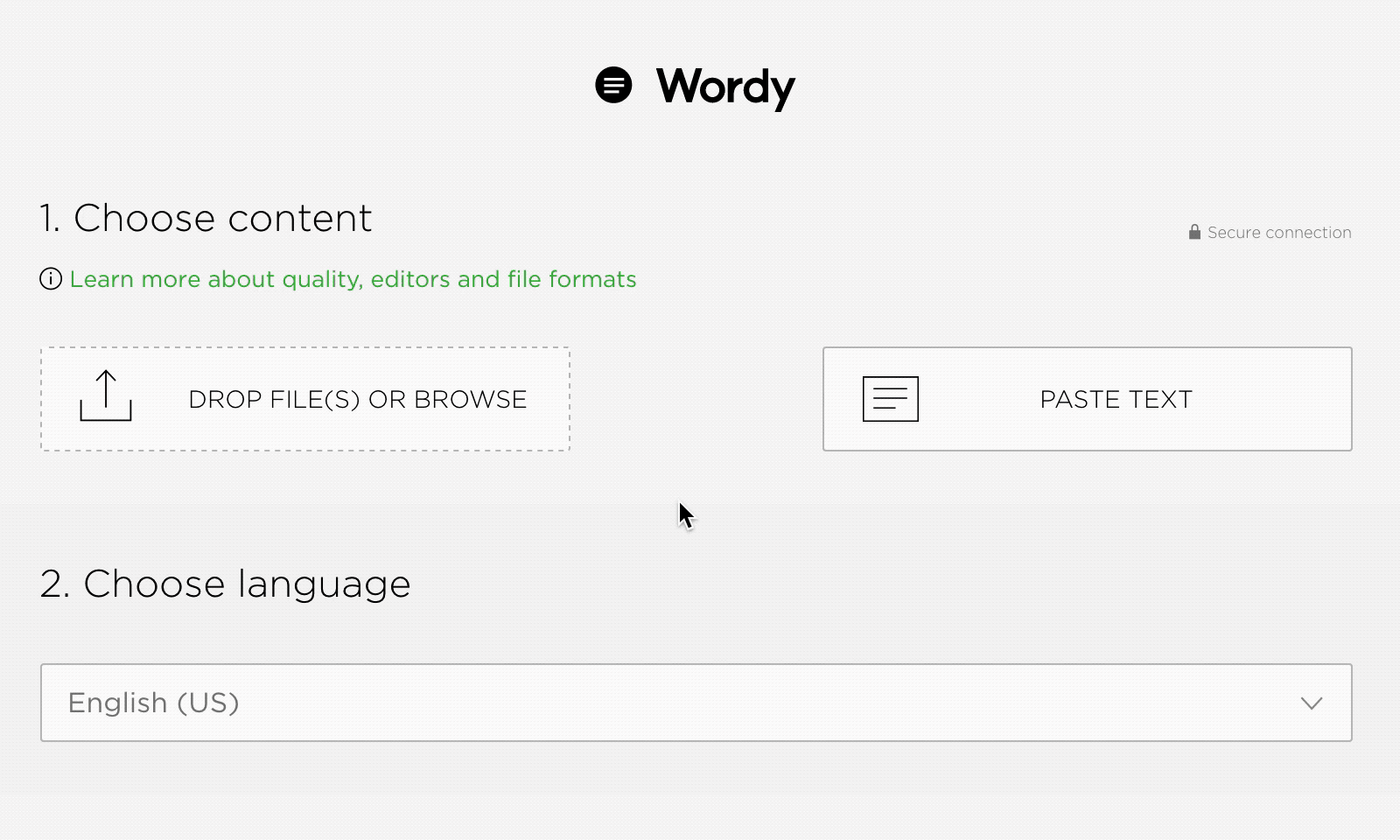 cut word count tool
